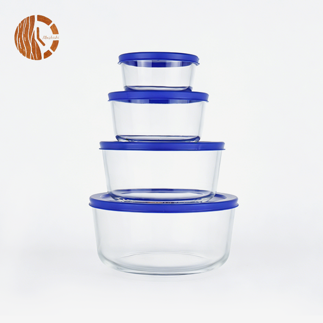 Round Glass Lunch Box